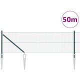 vidaXL varovana žična ograja s 13 kljukami Zelena 0.6x50 m Jeklo | Shoptok.si