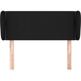  Uzglavlje s ušima crno 103x23x78/88 cm od tkanine | Eponuda.com