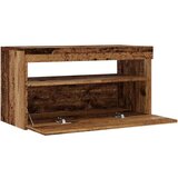 vidaXL TV omarica z LED starinski les 75x35x40 cm inženirski les Cene