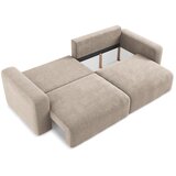 Makamii Bež sklopiva/s prostorom za odlaganje sofa od šenila 252 cm Kona – | shoptok.hr