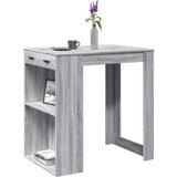 vidaXL Barska miza siva sonoma 102x70x103,5 cm inženirski les | Shoptok.si