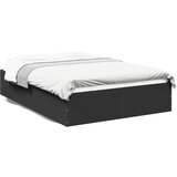 vidaXL Okvir za krevet crni 140x190 cm konstruirano drvo Cijene