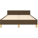  Okvir kreveta bez madraca tamnosmeđi 120x190 cm od tkanine | shoptok.hr
