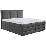 MID.YOU POSTELJA BOXSPRING 140 cm x 200 cm , tekstil antracit | Shoptok.si