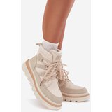 Boto Women's Ankle Boots Platform Light Beige Liorae | shoptok.hr