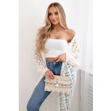 Kesi Long cardigan Super KID Mohair Off-white | Shoptok.si