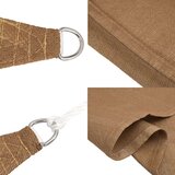  Jedro za zaštitu od sunca 160 g/m² sivosmeđe 2 5 x 4 5 m HDPE | shoptok.hr
