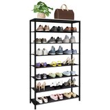 MID.YOU Regal Za Čevlje Taliro 7, Črna, Bela | Shoptok.si