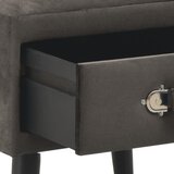  Noćni ormarići 2 kom sivi 40 x 35 x 40 cm baršunasti | Eponuda.com