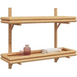  Polica na zidu s policom Zidne Smeđa 75 x 26 x 60 cm bambus | shoptok.hr