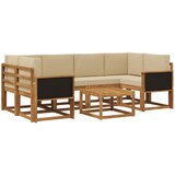 vidaXL Zunanja garnitura za sedenje z blazino 5 pcs Naravna, (5000282291) | Shoptok.si