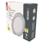  LED vgradno svetilo NEXXO, okroglo, srebrno, 12W, nastavljiva CCT Cene