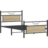  Posteljni okvir brez vzmetnice hrast 100x190 cm inženirski les, (21829200) | Shoptok.si