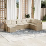 vidaXL 8-dijelni set vrtnih sofa od poliratana s jastucima bež | shoptok.hr