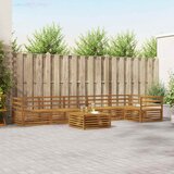  Set vanjskih sofa 7 pcs Prirodna | shoptok.hr