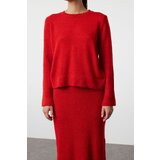 Trendyol Red Soft Textured Skirted Knitwear Bottom-Top Set | shoptok.hr
