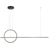  redo 01-1735 - prigušiva led viseća lampa na sajli giotto LED/46W/230V crna | Eponuda.com