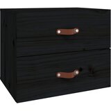  Zidni noćni ormarići 2 kom Crna 50x36x40 cm | shoptok.hr