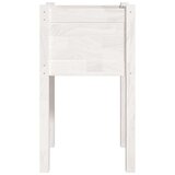 vidaXL Vrtne sadilice 2 kom bijele 40 x 40 x 70 cm od masivne borovine | shoptok.hr