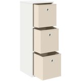  Strani šal s predalom Bela 30,5 x 27 x 84,5 cm, (5000233828) | Shoptok.si