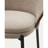 Kave Home Rjavo-bež barski stol (višina sedeža 77 cm) Eamy – | Shoptok.si