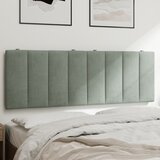 vidaXL Jastuk za uzglavlje svjetlosivi 120 cm baršunasti Cijene