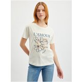 Orsay Cream Women's T-Shirt - Women Cene