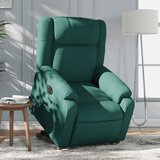 Maison Chic Električni naslanjač - Relax naslanjač s funkcijo vstajanja temno zeleno blago, (22061220) | Shoptok.si