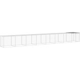  Kavez za kokoši s krovom svjetlosivi 803x98x90 cm čelični | Eponuda.com
