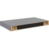  Plutajuća zidna polica siva 40 x 23 x 3,8 cm MDF | shoptok.hr