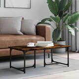 vidaXL Stolić za kavu boja hrasta 90x50x35 cm konstruirano drvo Cijene