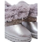 Kesi Children's Snow Boots With Cubic Zirconia Silver Hollee | ePonuda.com