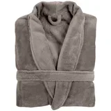 sivi plišani kućni ogrtač Cosy, S/M
