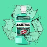 Listerine clean & Fresh Mild Taste Mouthwash vodica za ispiranje usta bez alkohola, pogodna za zube s aparatićem 500 ml | shoptok.hr