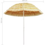  Senčnik za na plažo naravne barve 240 cm havajski stil, (20801032) | Shoptok.si