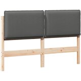 vidaXL Tapecirano vzglavje z vzglavjem Naravna in svetlo siva 120 cm, (5000109421) | Shoptok.si