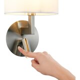  Brilagi - LED zidna lampa DAYA 1xE14/40W/230V + LED/3W bela/mat hrom | Eponuda.com