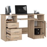 AKORD Ana Računalniška Miza, 3 Predali, Hrast Sonoma, (5000332899) | Shoptok.si