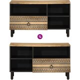 TV ormarić crni 80x33,5x46 cm Puno grubo drvo Mango | shoptok.hr