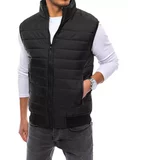 DStreet Men's quilted black vest TX4234