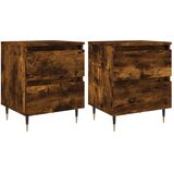  Noćni ormarići 2 kom boja hrasta 40x35x50 cm konstruirano drvo | shoptok.hr