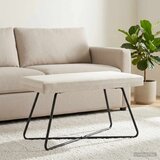 Klupa Krem 80 x 40 x 45 cm Baršun - Krem 80 cm Cijene