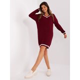BADU Dress-BA-SK-8023-1.29X-burgundy | Shoptok.si