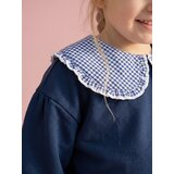 Sinsay Pamučna crewneck majica s ukrasnim ovratnikom | shoptok.hr