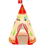  Otroški šotor za igro Tipi - rdeč | Shoptok.si