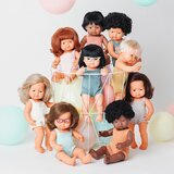 Miniland lutka curly black hair 38cm Colourful | shoptok.hr