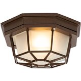 QAZQA Podeželska stropna svetilka rjasto rjava 21,3 cm IP44 - Bri | Shoptok.si