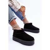 Boto FD1 Suede Snow Boots On Platform Black Corcoran | ePonuda.com
