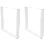  Noge za blagovaonski stol V-oblika 2 kom Bijele 100 x (72-73,3) cm Čelik | shoptok.hr