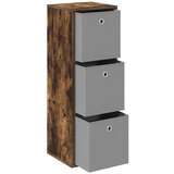  Strani šal s predalom Dimljeni oreh 35 x 32 x 99,5 cm, (5000233726) | Shoptok.si